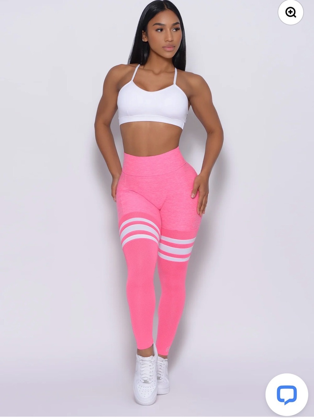 Bombshell Sportswear Thigh High scrunch Legging Size Small with a 25” inseam